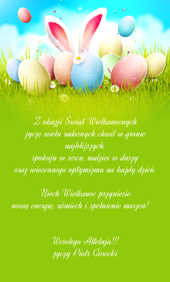 Życzę wielu radosnych chwil w gronie najbliższych