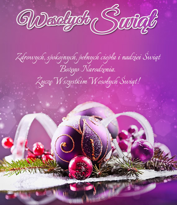 Życzę Wszystkim Wesołych Świąt