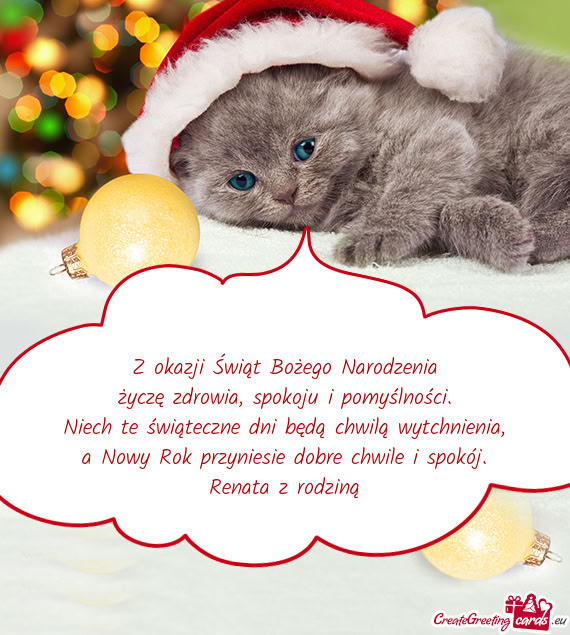 Życzę zdrowia, spokoju i pomyślności