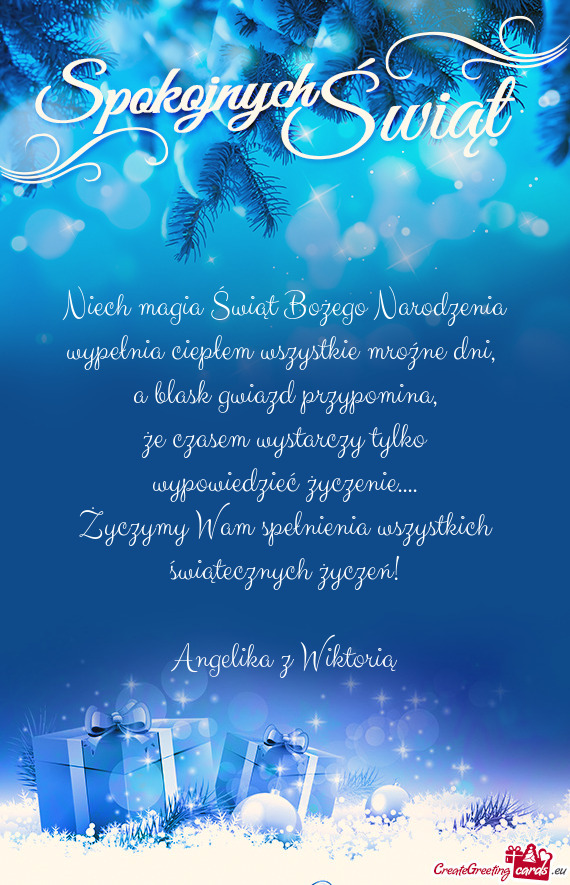 Życzeń! Angelika