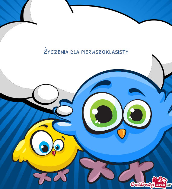 Życzenia dla pierwszoklasisty