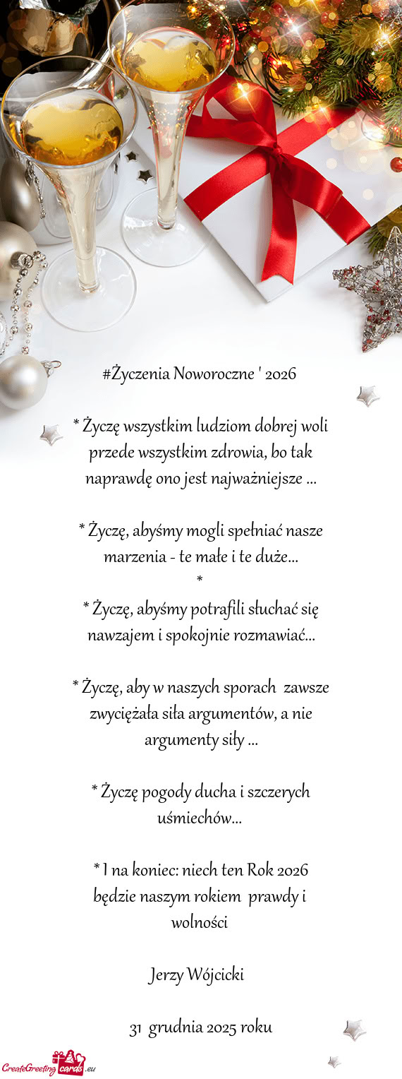 #Życzenia Noworoczne ' 2026