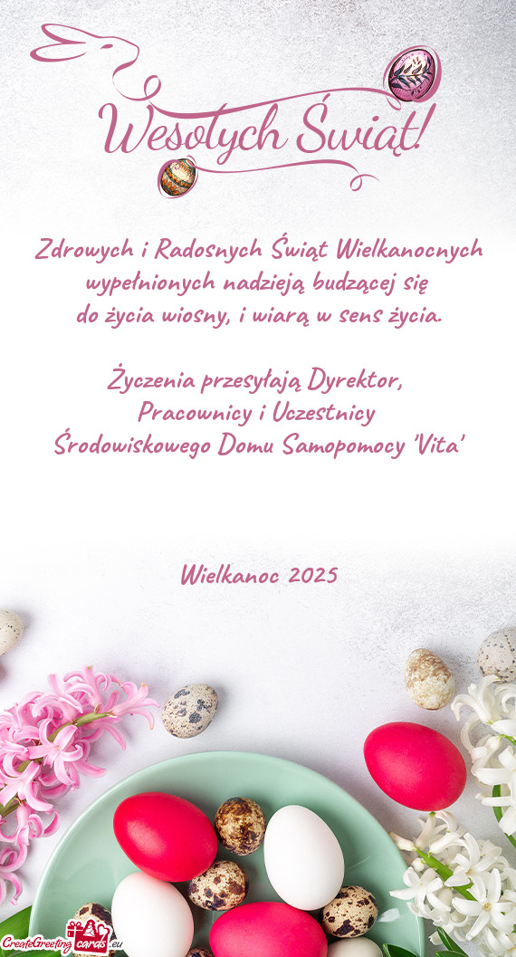 Życzenia przesyłają Dyrektor