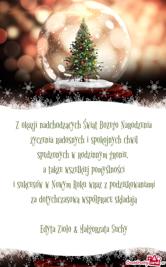 Życzenia radosnych i spokojnych chwil