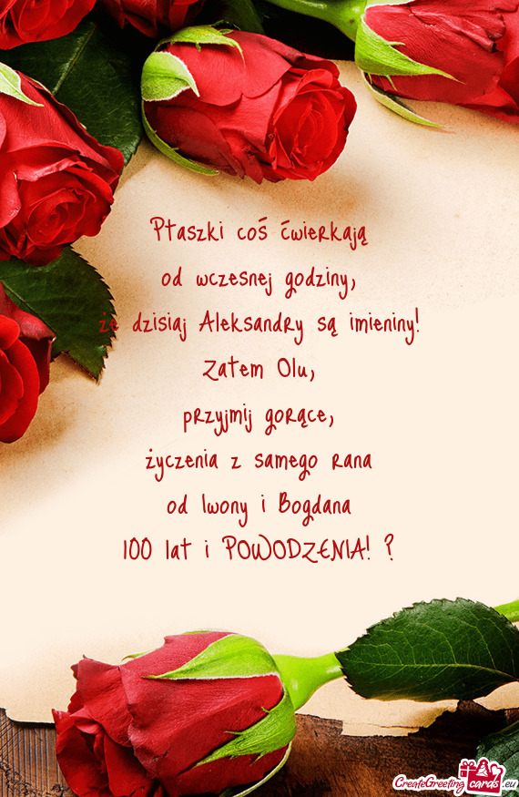 Życzenia z samego rana