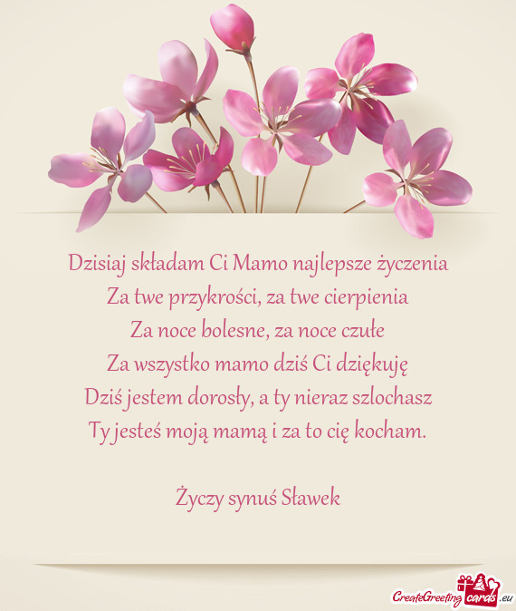 Życzenia Za