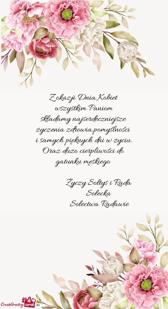 Życzenia zdrowia,pomyślności