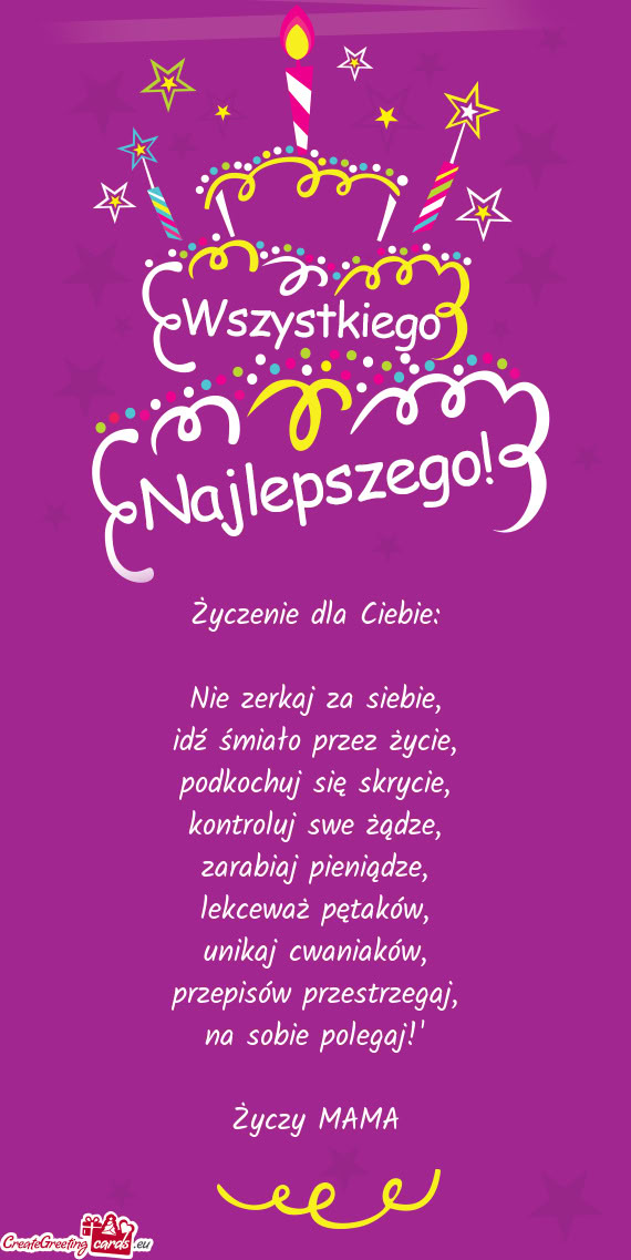 Życzenie dla Ciebie