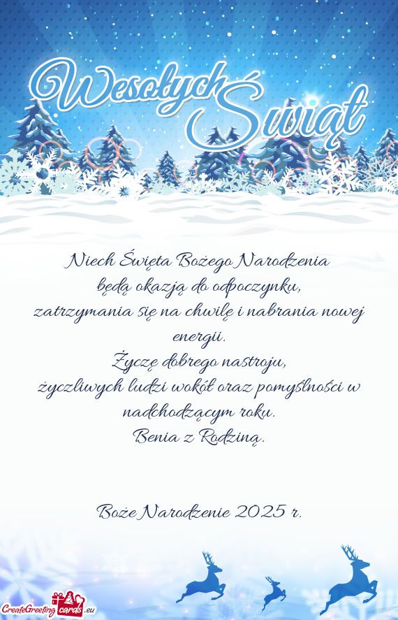 Życzliwych ludzi wokół oraz pomyślności w nadchodzącym roku