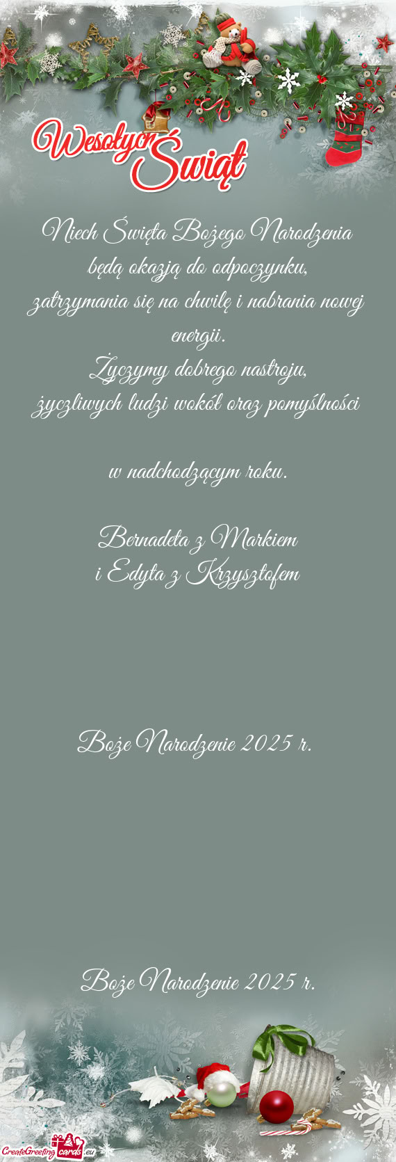 Życzliwych ludzi wokół oraz pomyślności