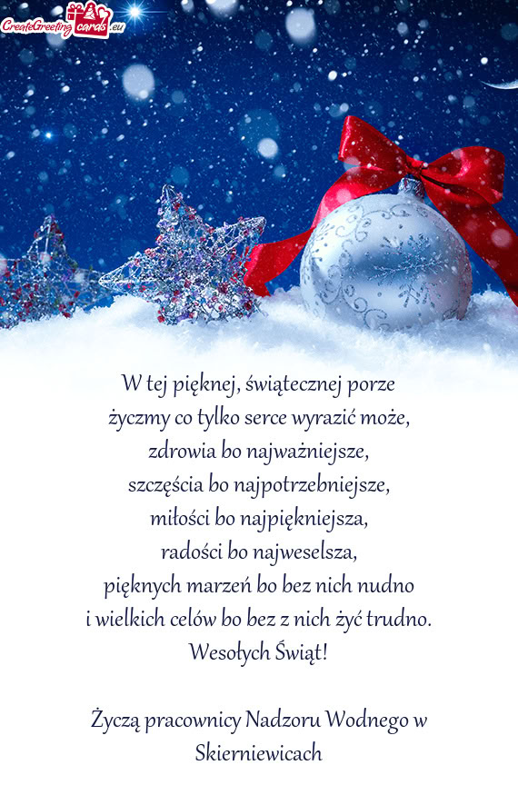 Życzmy co tylko serce wyrazić może