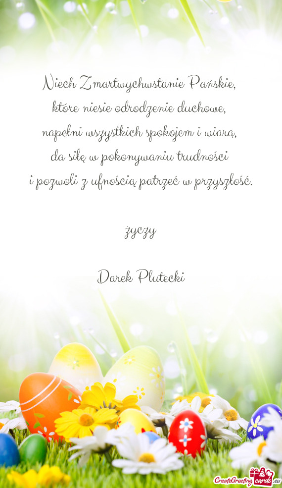 Życzy Darek Plutecki