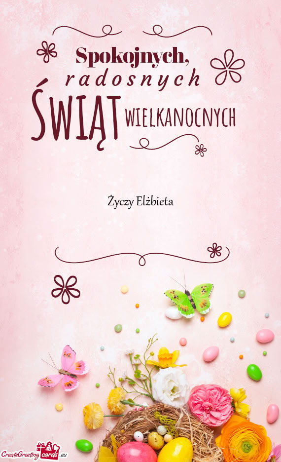 Życzy Elżbieta