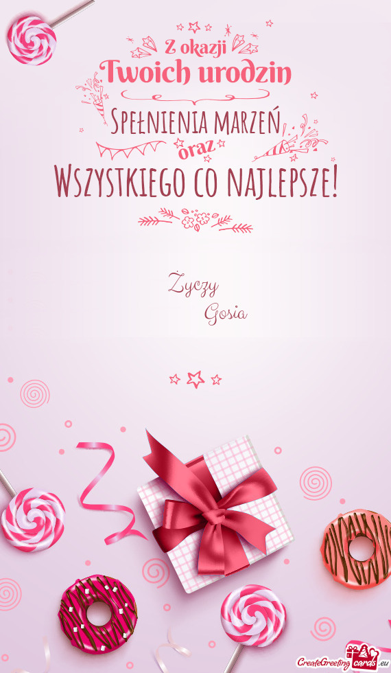 Życzy              Gosia