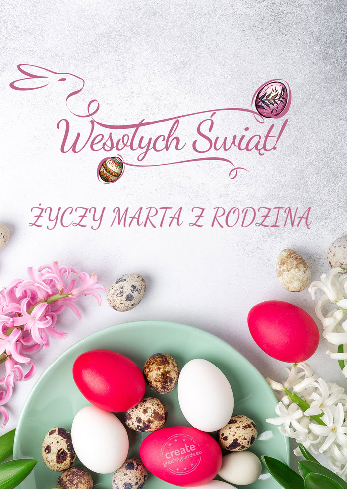 ŻYCZY MARTA Z RODZINĄ
