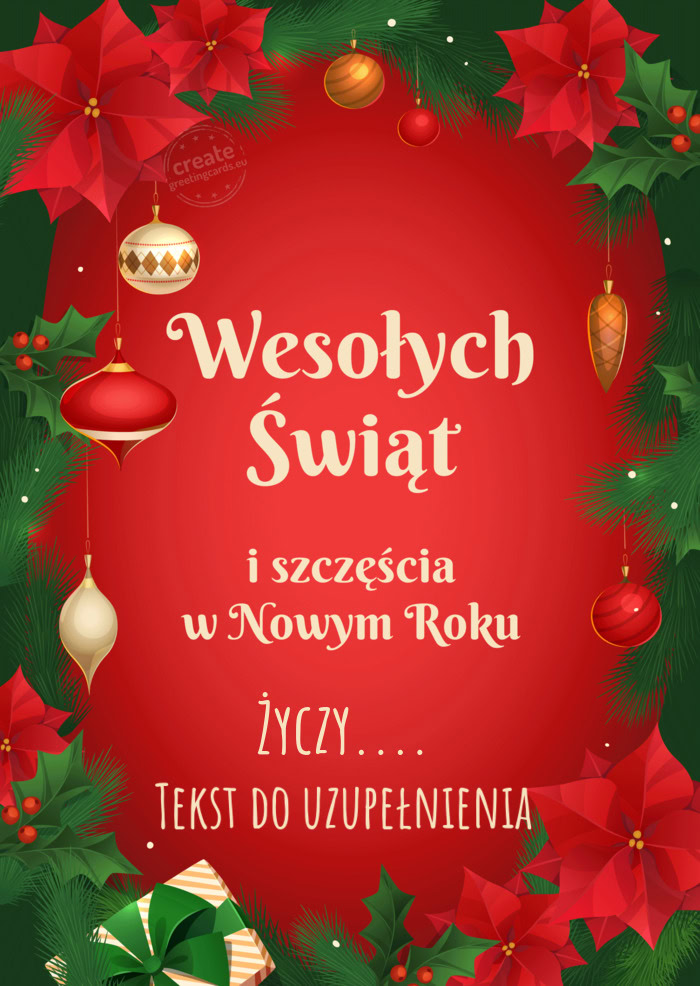 Życzy.... Tekst do uzupełnienia