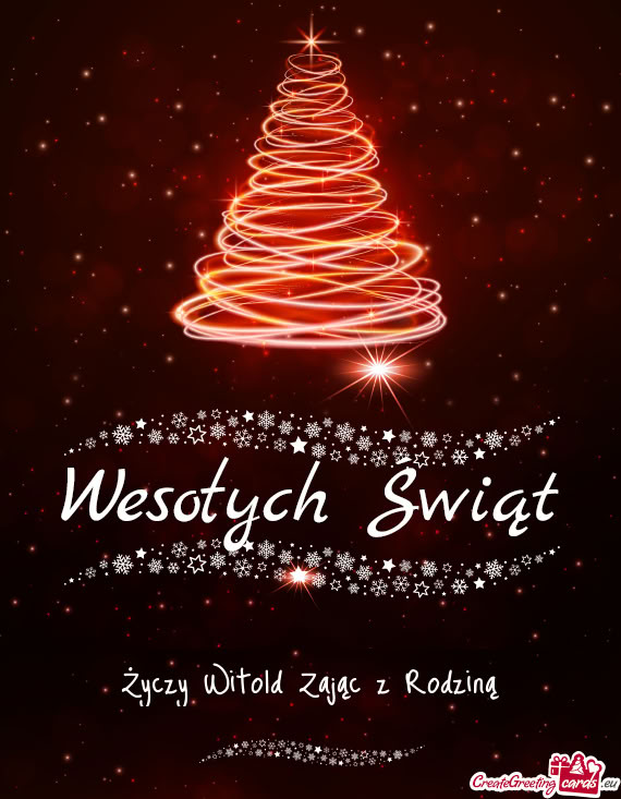 Życzy Witold Zając z Rodziną