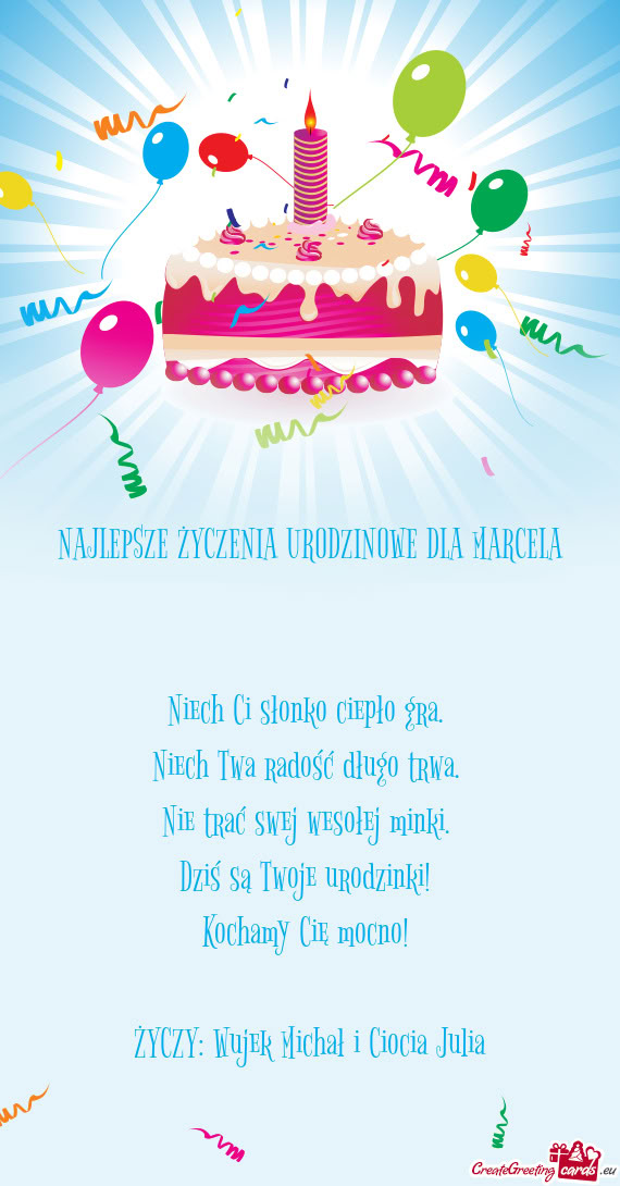 ŻYCZY: Wujek Michał i Ciocia Julia