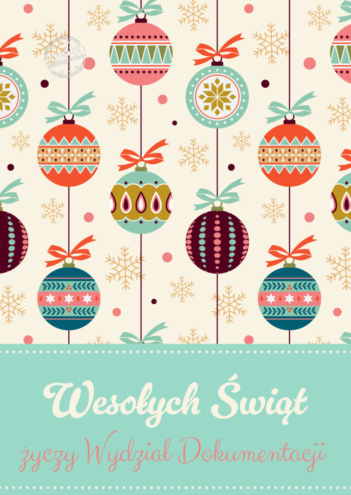 życzy Wydział Dokumentacji