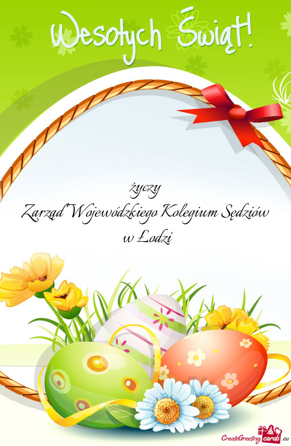 Życzy Zarząd Wojewódzkiego Kolegium Sędziów w Łodzi