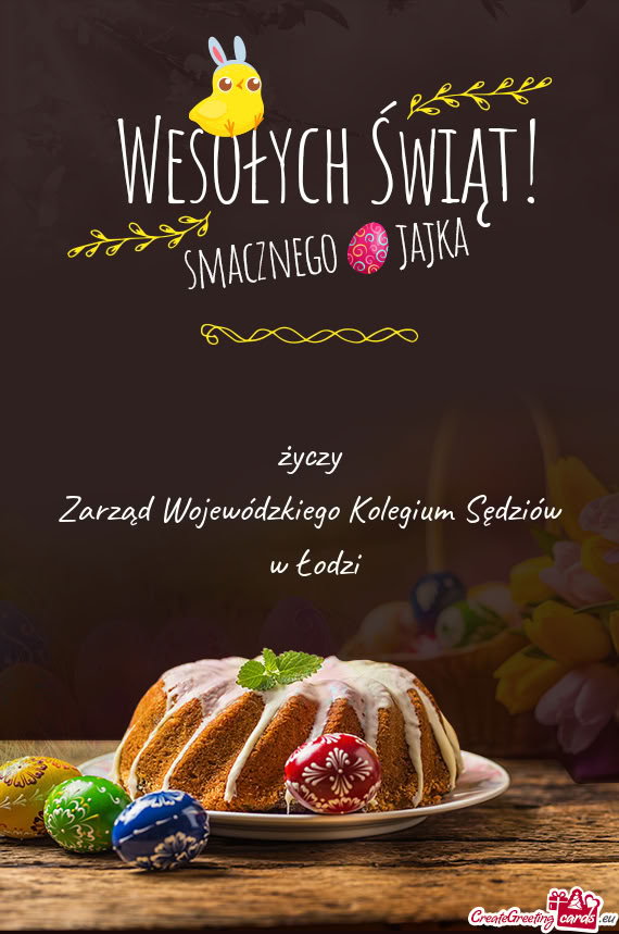 życzy  Zarząd Wojewódzkiego Kolegium Sędziów   w Łodzi