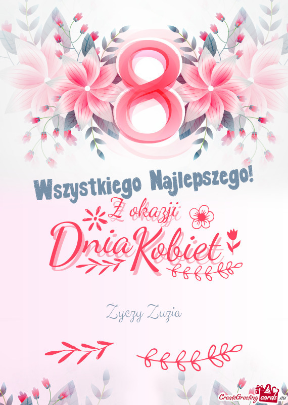 Życzy Zuzia