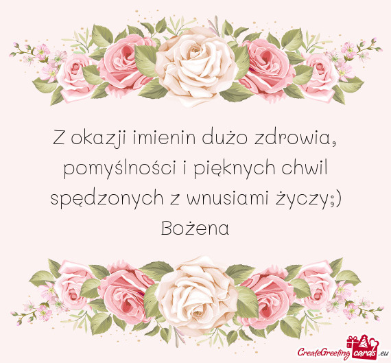 Życzy;)