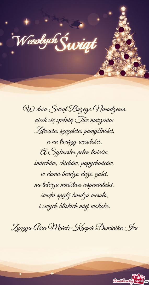 Życzyą Asia Marek Kacper Dominika Ira ❤️❤️❤️❤️