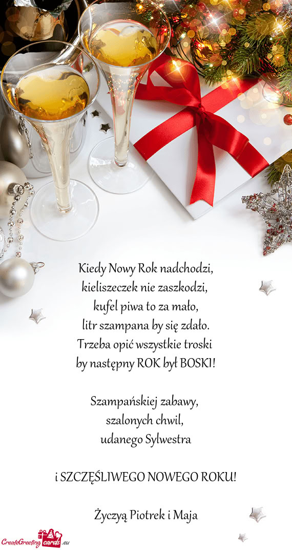 Życzyą Piotrek i Maja