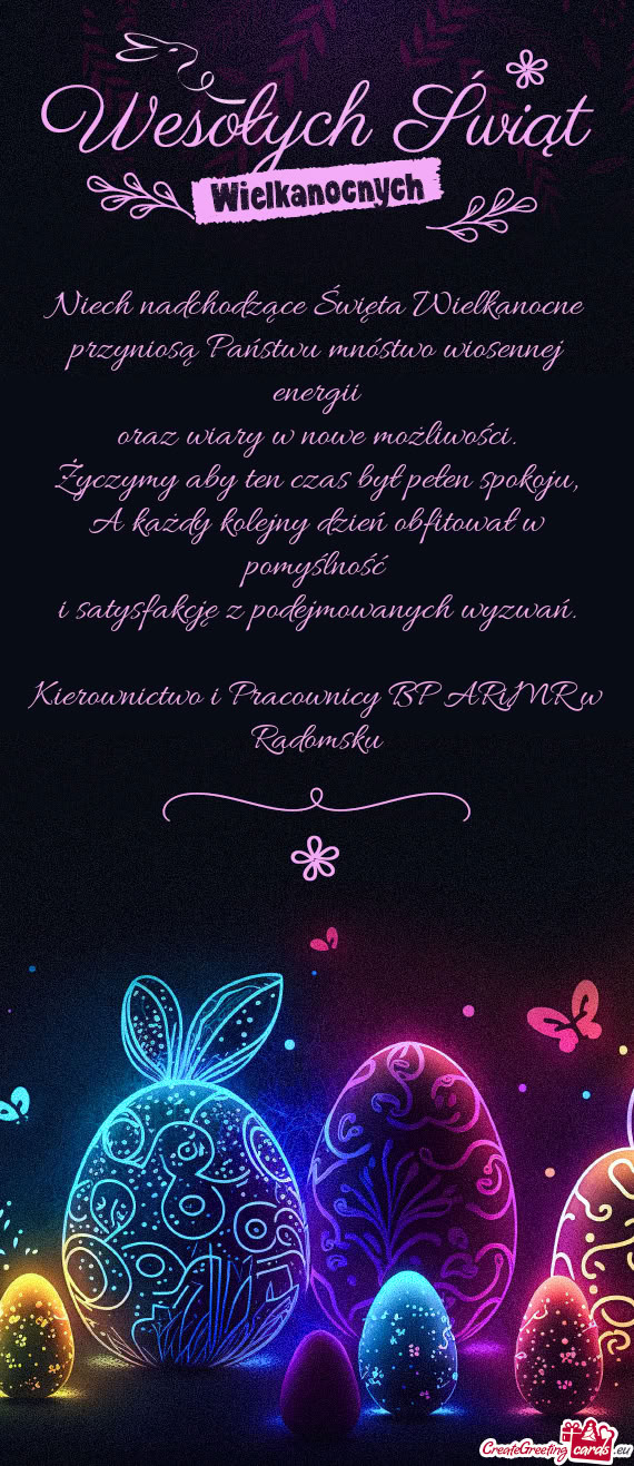 Życzymy aby ten czas był pełen spokoju