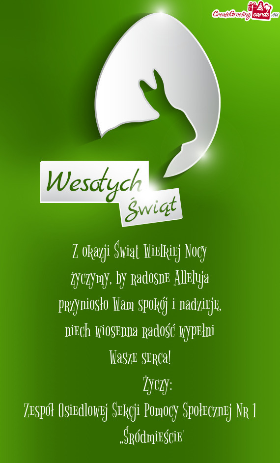 Życzymy, by radosne Alleluja