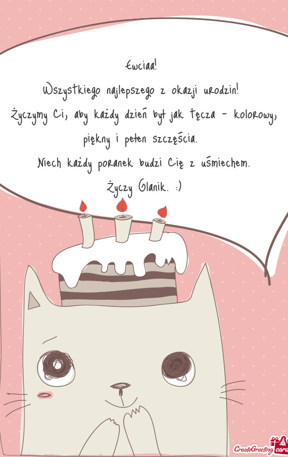 Życzymy Ci, aby każdy dzień był jak tęcza – kolorowy, piękny i pełen szczęścia