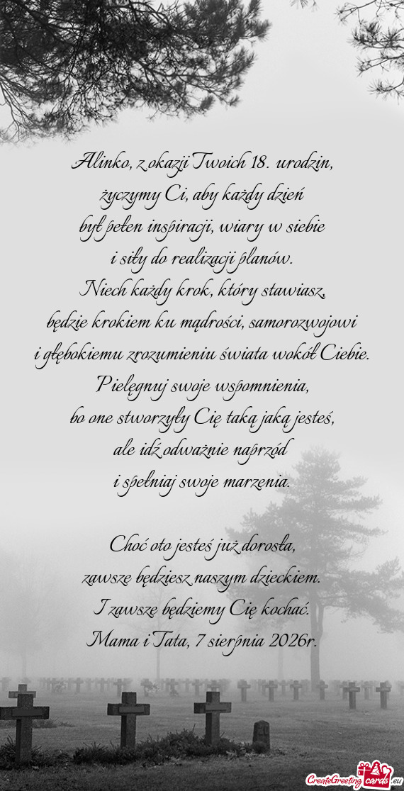 Życzymy Ci, aby każdy dzień