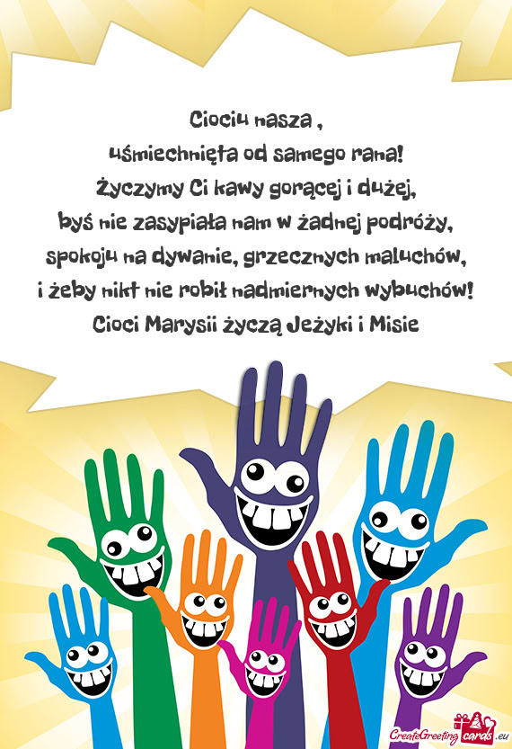 Życzymy Ci kawy gorącej i dużej