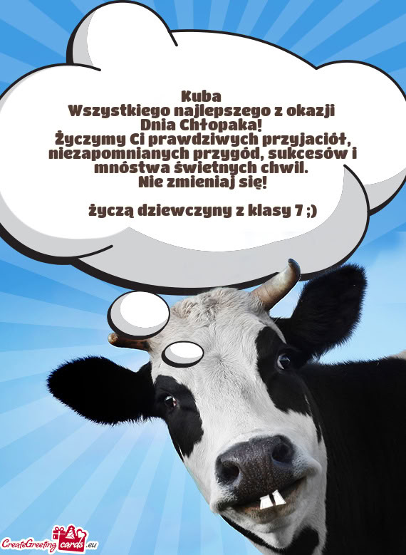 Życzymy Ci prawdziwych przyjaciół, niezapomnianych przygód, sukcesów i mnóstwa świetnych chwi