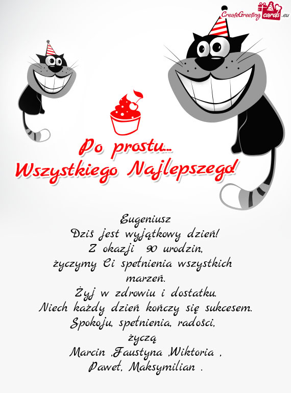 Życzymy Ci spełnienia wszystkich