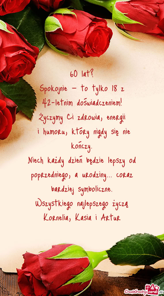 Życzymy Ci zdrowia, energii