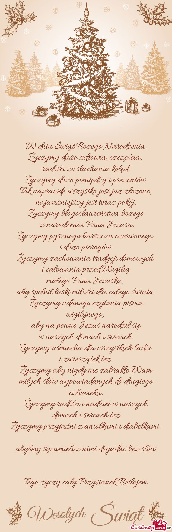 Życzymy dużo pieniędzy i prezentów