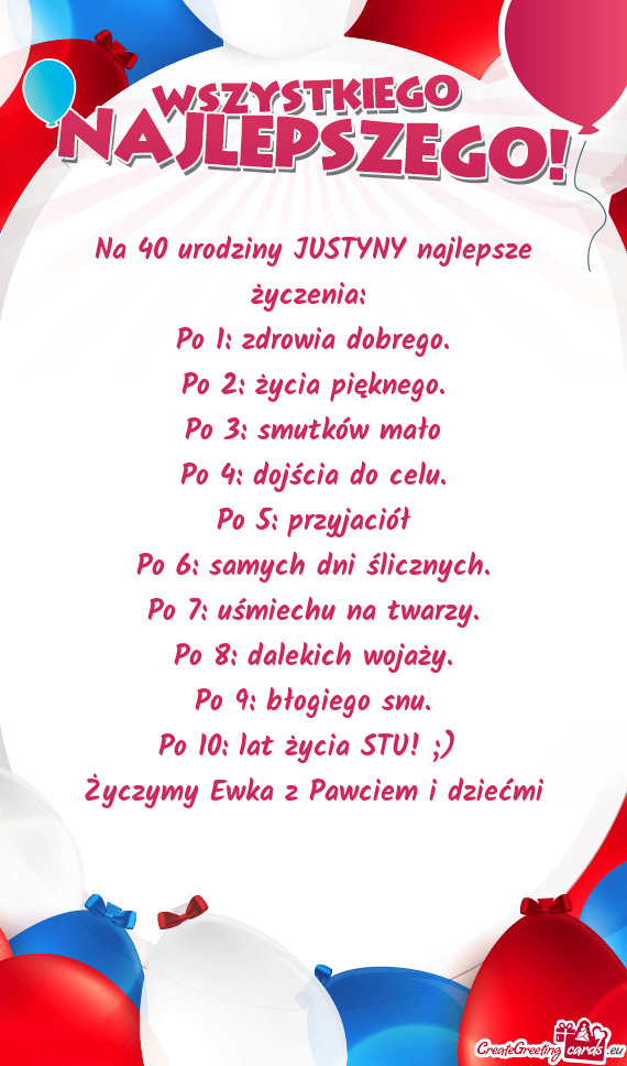 Życzymy Ewka z Pawciem i dziećmi 😍🥰🤩🥳💯💐🥂🍹🍸🍾🎂