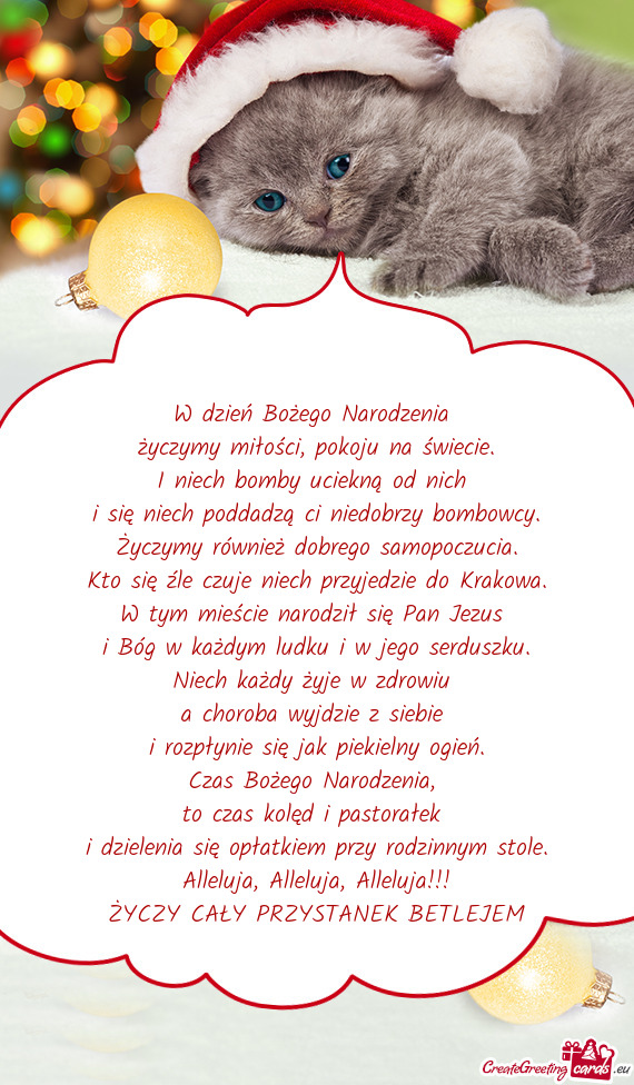 Życzymy miłości, pokoju na świecie