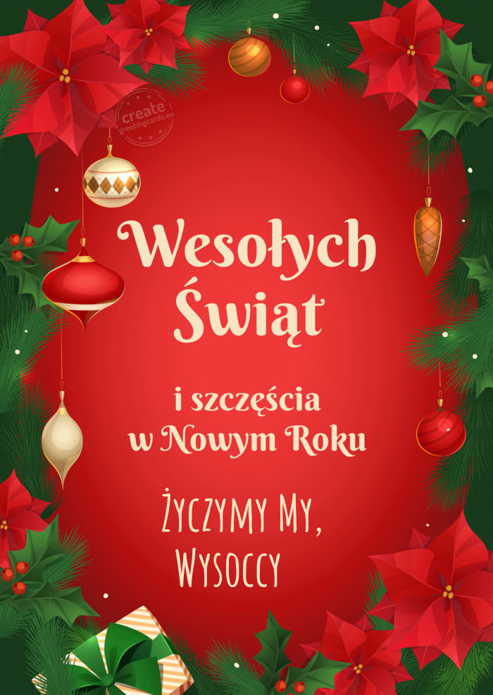 Życzymy My, Wysoccy 😉