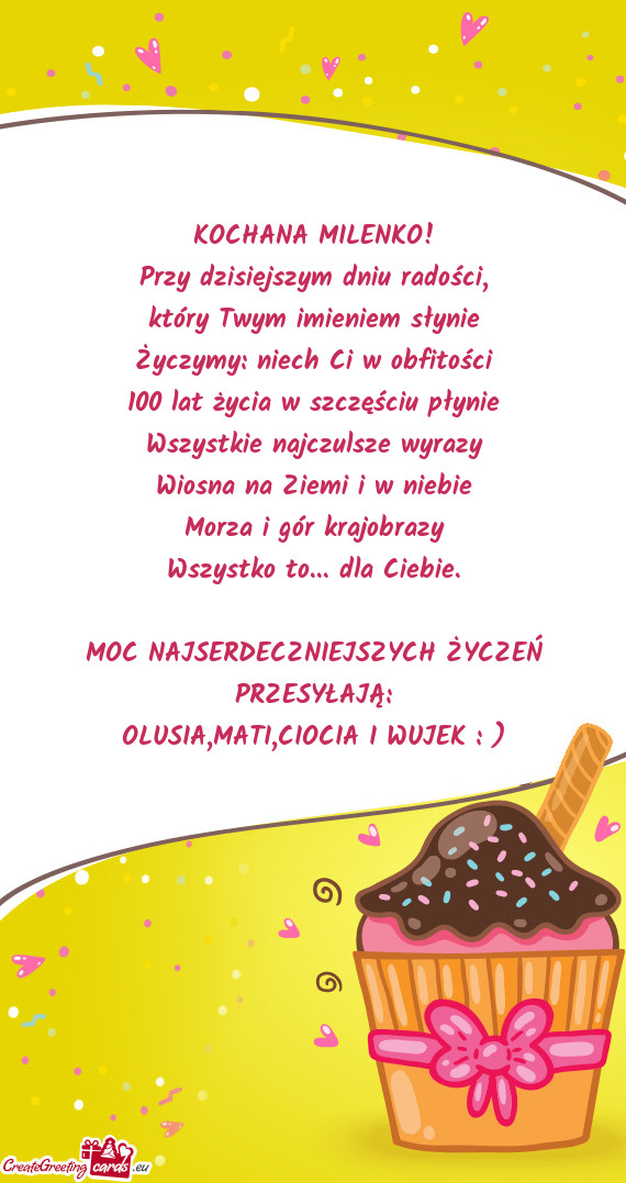 Życzymy: niech Ci w obfitości