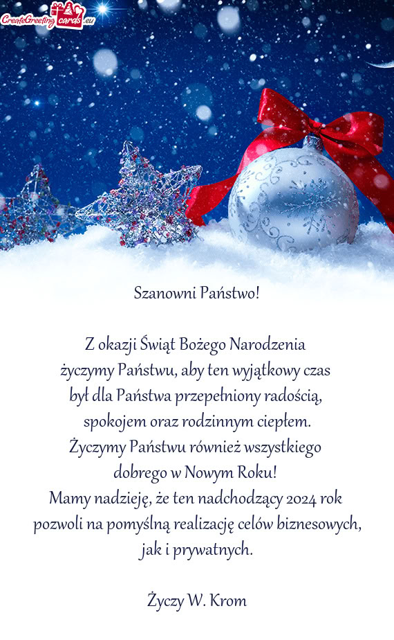 Życzymy Państwu również wszystkiego