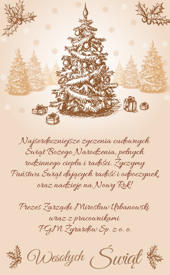 Życzymy Państwu Świąt dających radość i odpoczynek