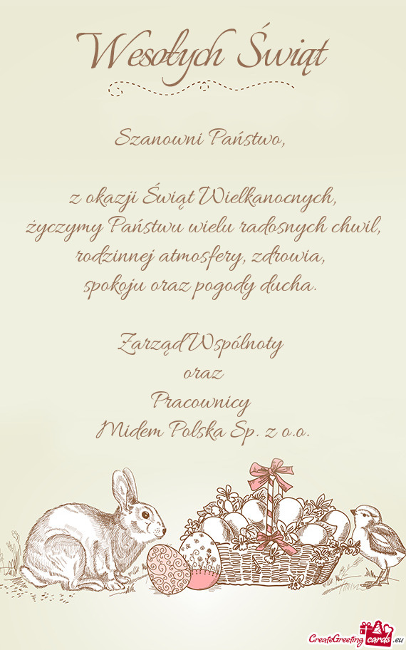 Życzymy Państwu wielu radosnych chwil, rodzinnej atmosfery, zdrowia