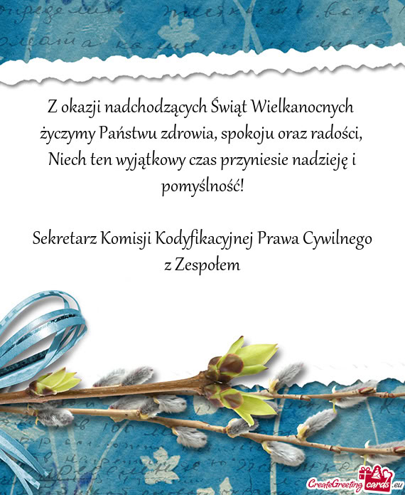 Życzymy Państwu zdrowia, spokoju oraz radości