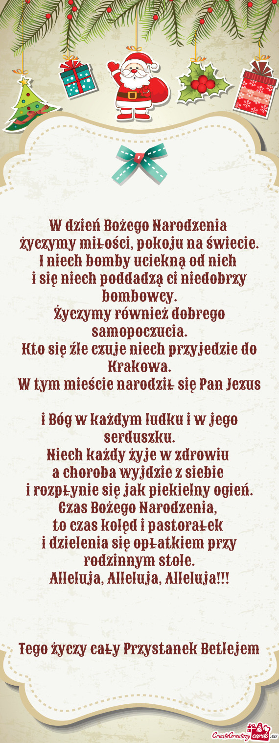 Życzymy również dobrego samopoczucia