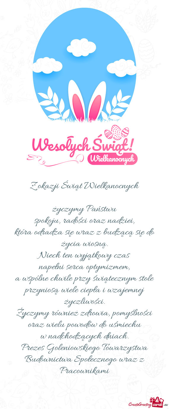 Życzymy również zdrowia, pomyślności