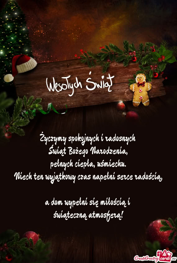 Życzymy spokojnych i radosnych