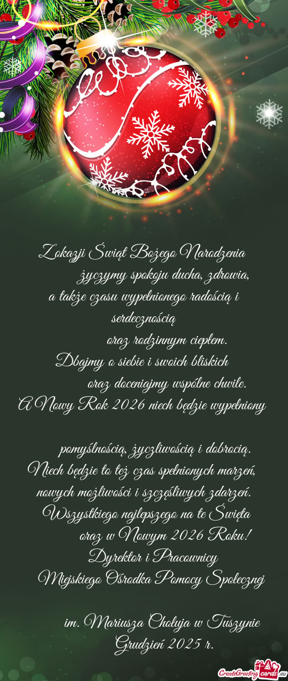 Życzymy spokoju ducha, zdrowia